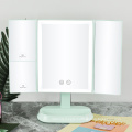 Trifold Led Vanity Makeup Mirror